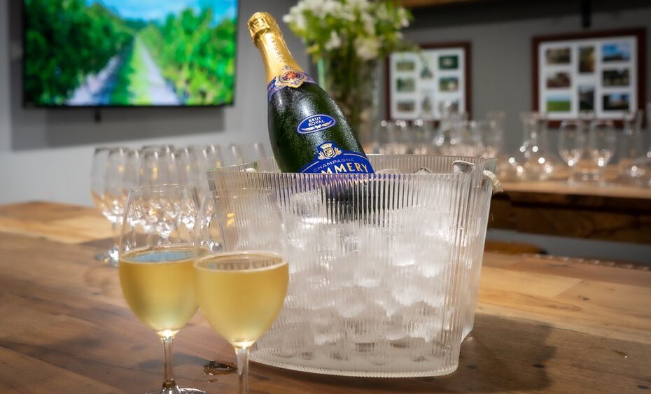 Champagne in ice bucket