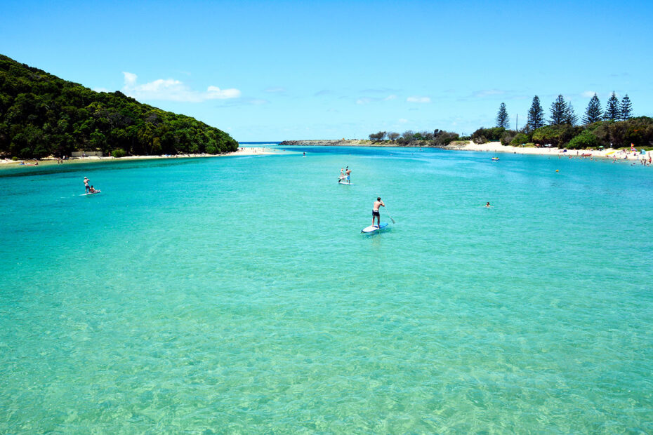 Stand Up Paddleboarders in Tallebudgera Creek